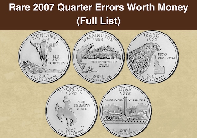 2007 State Quarter obverse and reverse showing Washington portrait and state design
